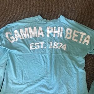 Gamma phi blue spirit jersey